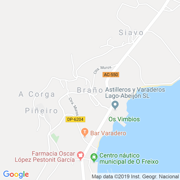 Código Postal de Braño (Freixo) en Coruña