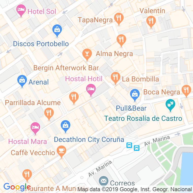 Código Postal de Acibro en Coruña