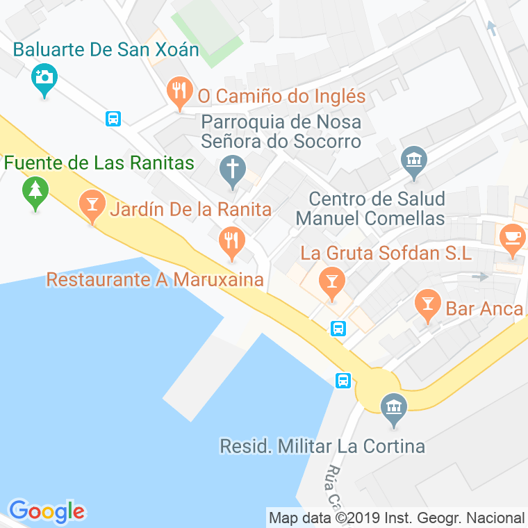 Código Postal calle Marina, paseo en Ferrol