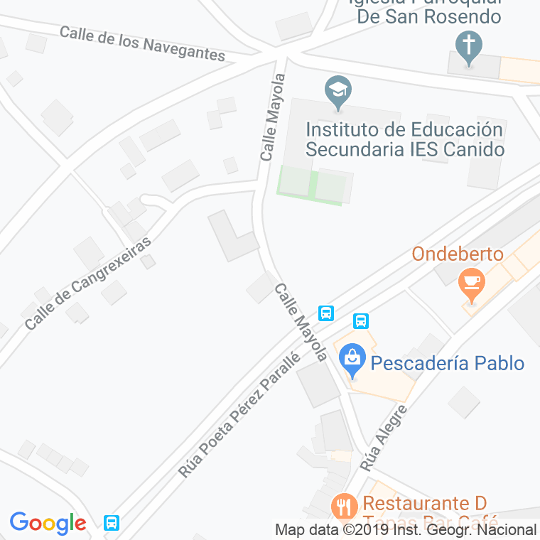 Código Postal calle Mayola en Ferrol