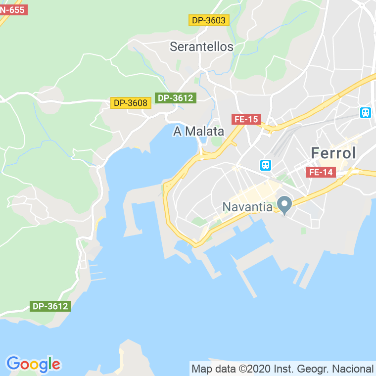 Código Postal calle Rio Nuevo en Ferrol