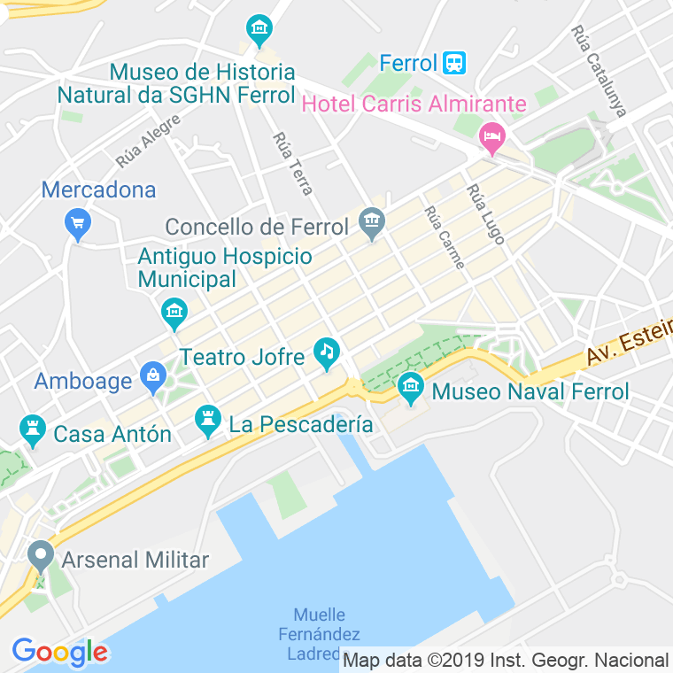 Código Postal calle Magdalena en Ferrol