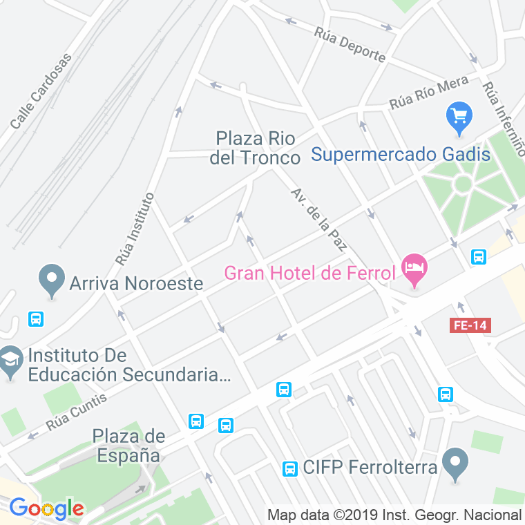 Código Postal calle Alcalde Usero en Ferrol