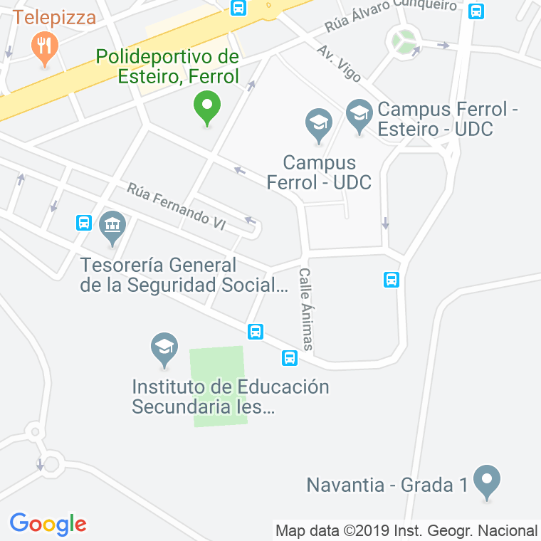 Código Postal calle Batallones, travesia en Ferrol