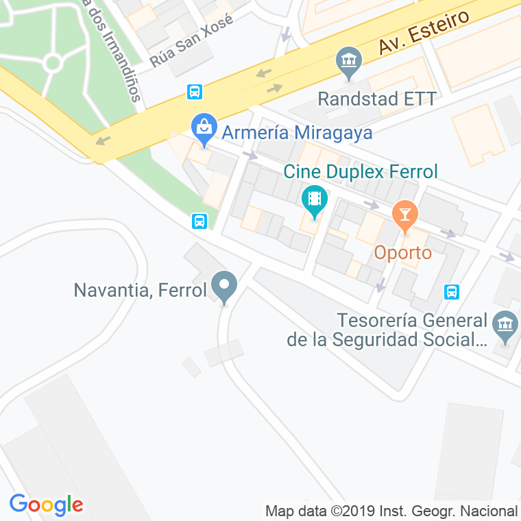 Código Postal calle Taxonera en Ferrol