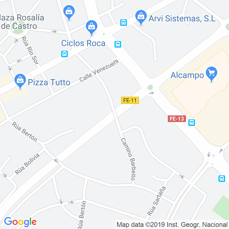 Código Postal calle Barbeito en Ferrol