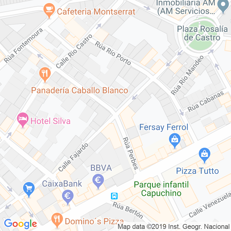 Código Postal calle Fajardo en Ferrol