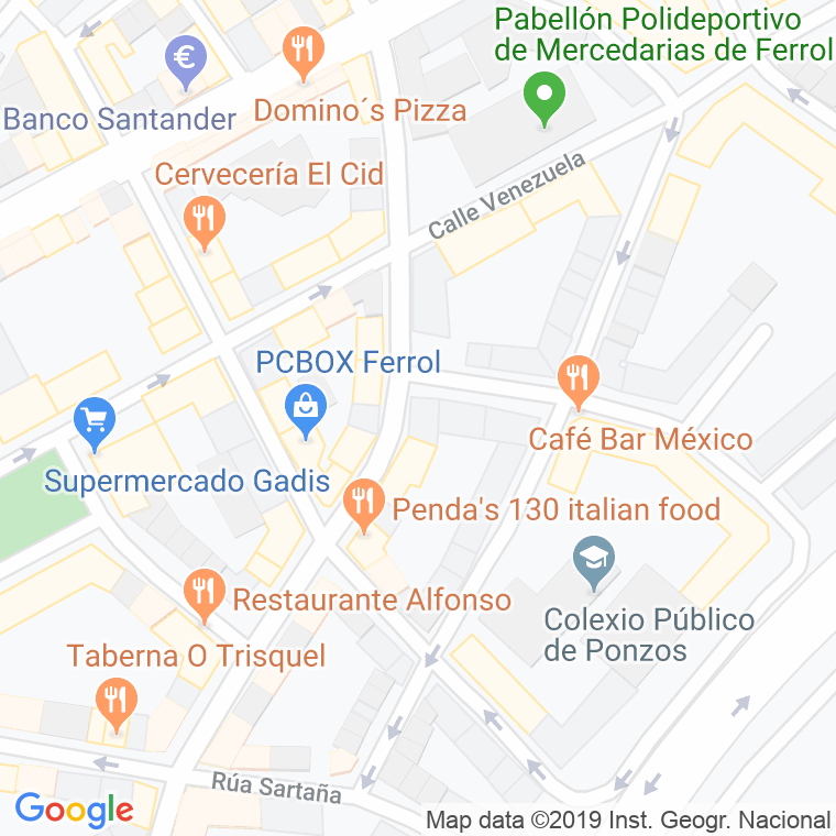 Código Postal calle Nueva De Caranza en Ferrol