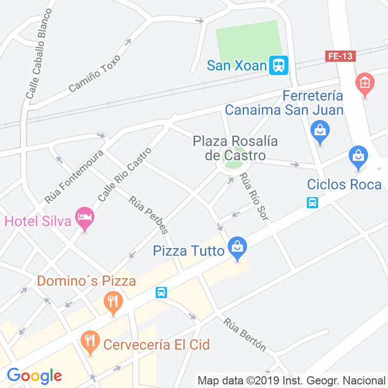 Código Postal calle Rio Porto en Ferrol