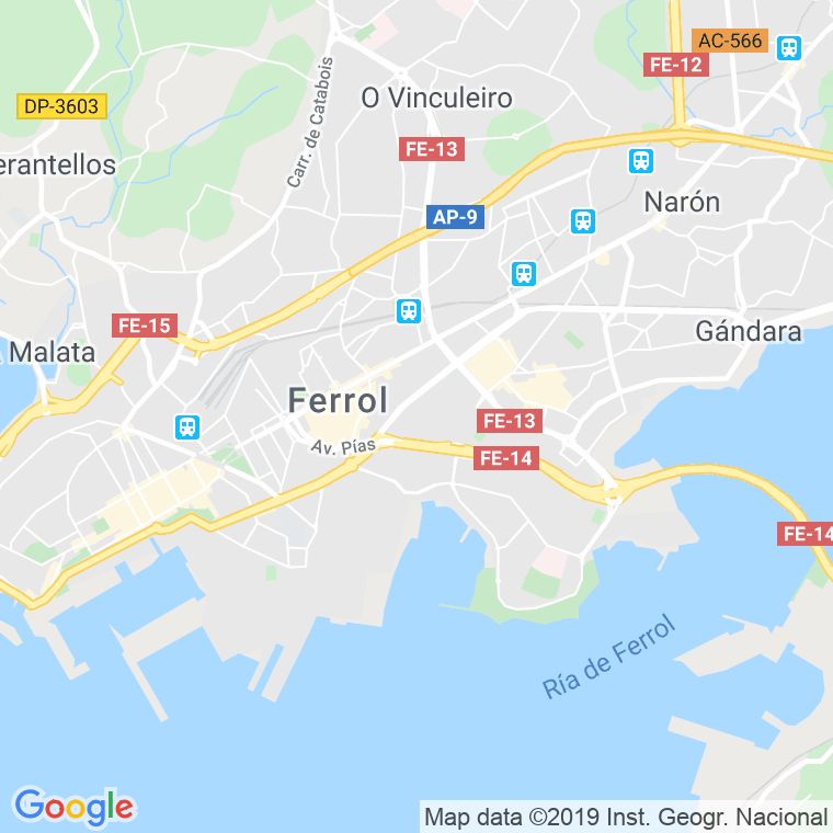 Código Postal calle Uruguay en Ferrol