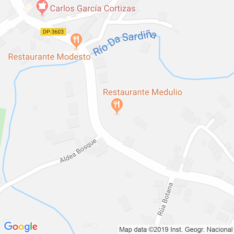 Código Postal calle Bosque, lugar en Ferrol