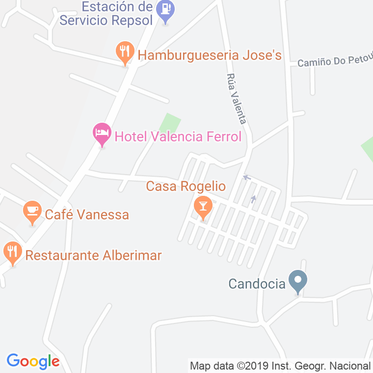 Código Postal calle Carballo en Ferrol