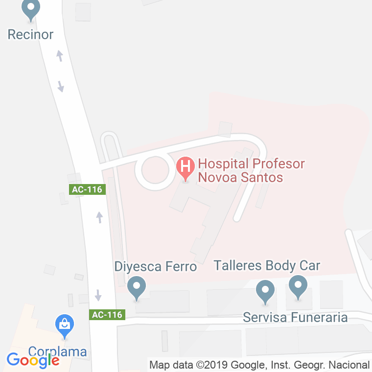Código Postal calle Novoa Santos en Ferrol