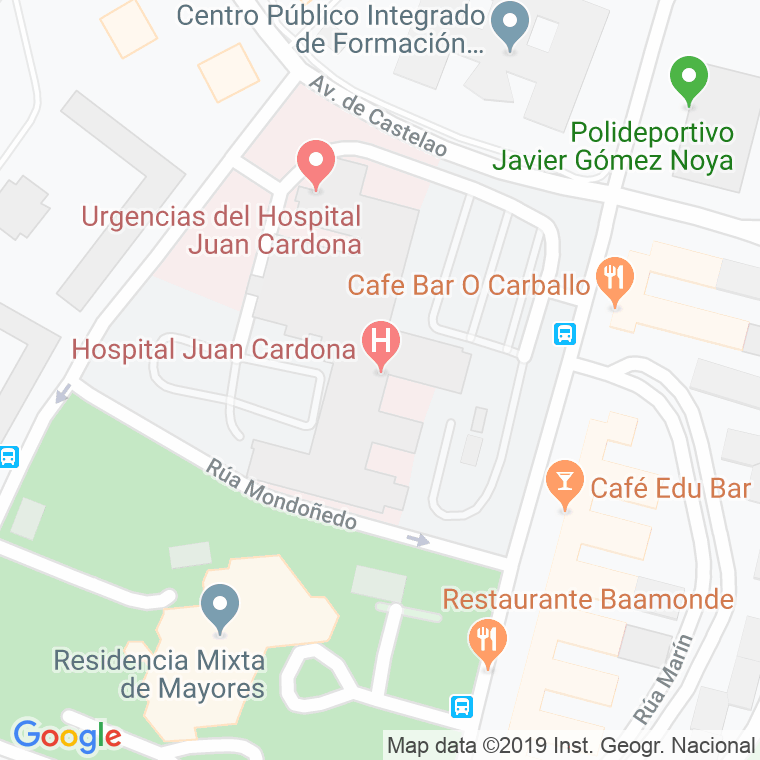 Código Postal calle Juan Cardona en Ferrol