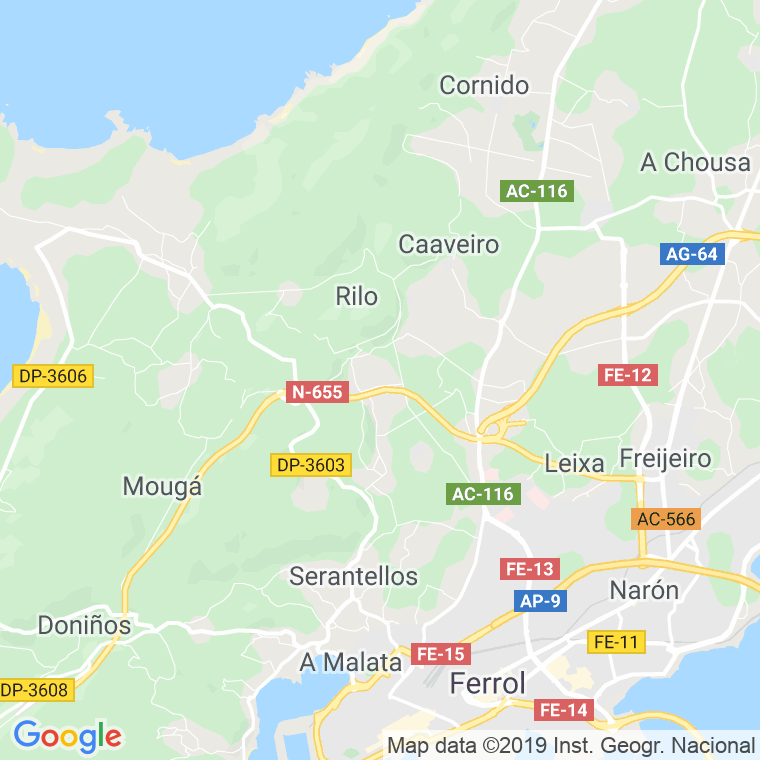 Código Postal de Apedra en Coruña