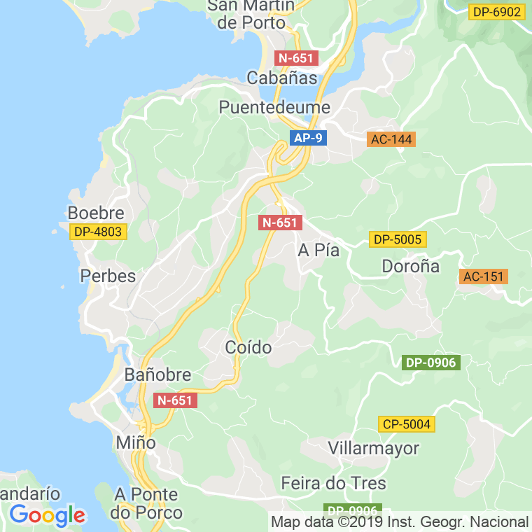 Código Postal de Cermuzo en Coruña