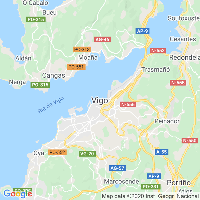 Código Postal de Vigo (Cervas) en Coruña