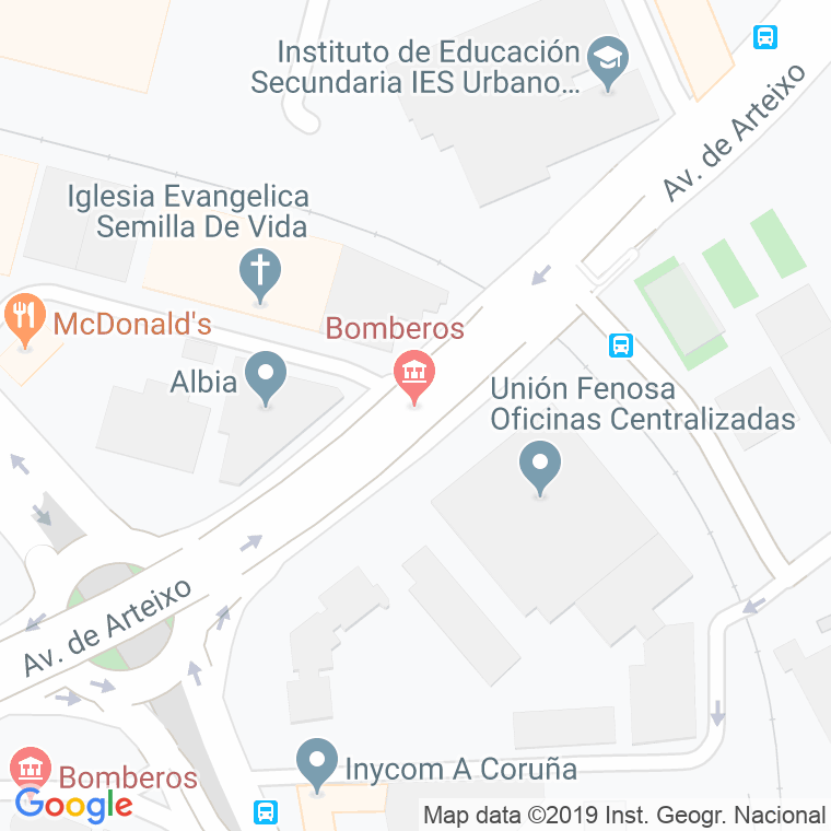 Código Postal de Bamdero en Coruña