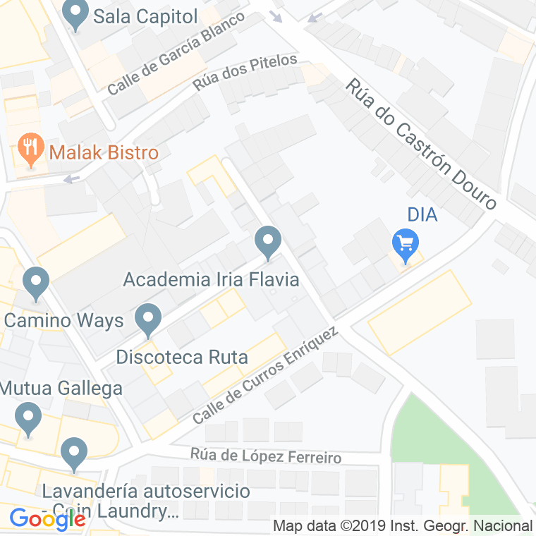 Código Postal calle Perez Constanti en Santiago de Compostela