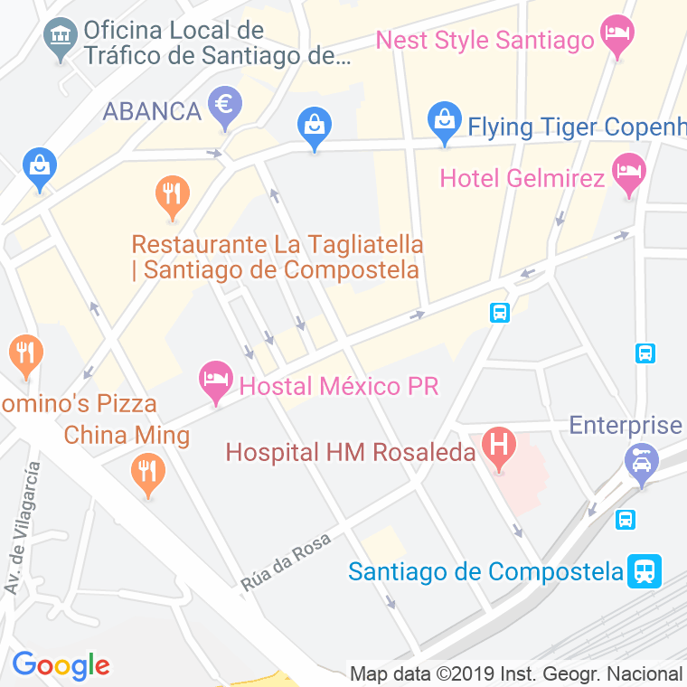 Código Postal calle Republica Arxentina   (Impares Del 1 Al 7)  (Pares Del 2 Al 8) en Santiago de Compostela
