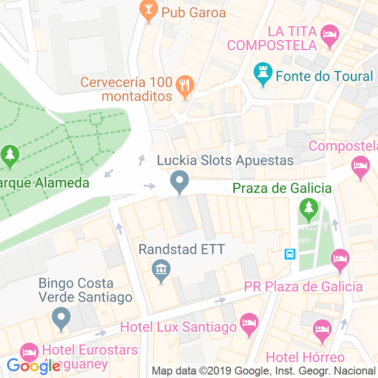Código Postal calle Senra en Santiago de Compostela