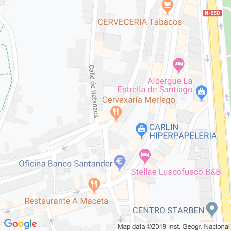 Código Postal calle Angustia en Santiago de Compostela