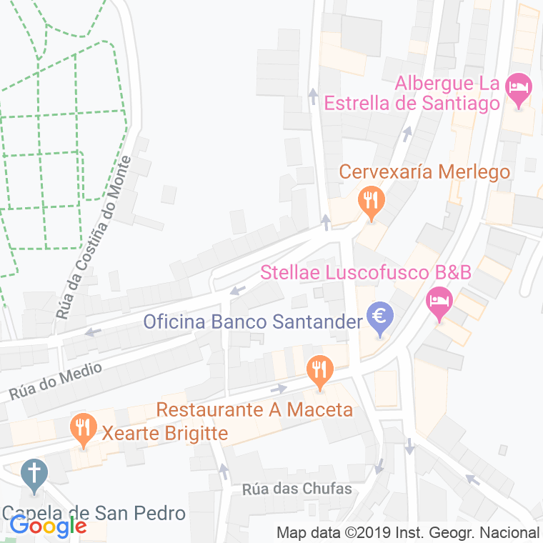 Código Postal calle Campo Da Angustia en Santiago de Compostela