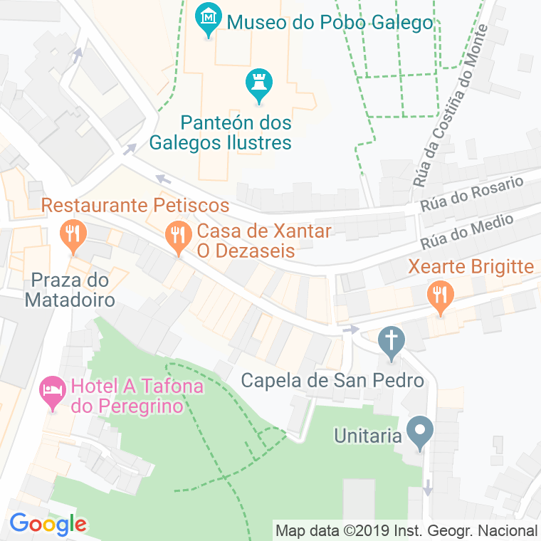 Código Postal calle Medio en Santiago de Compostela