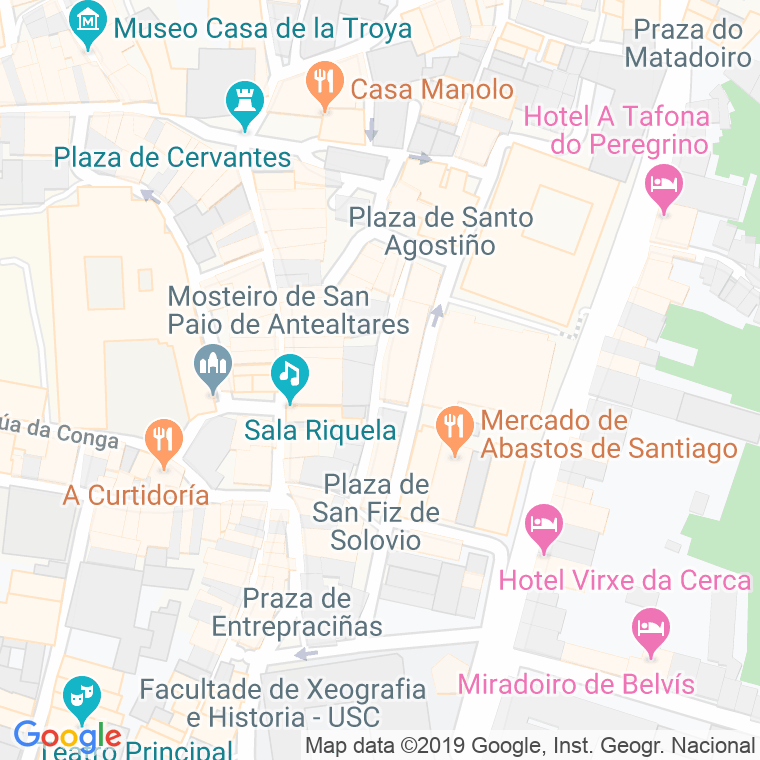 Código Postal calle Altamira en Santiago de Compostela