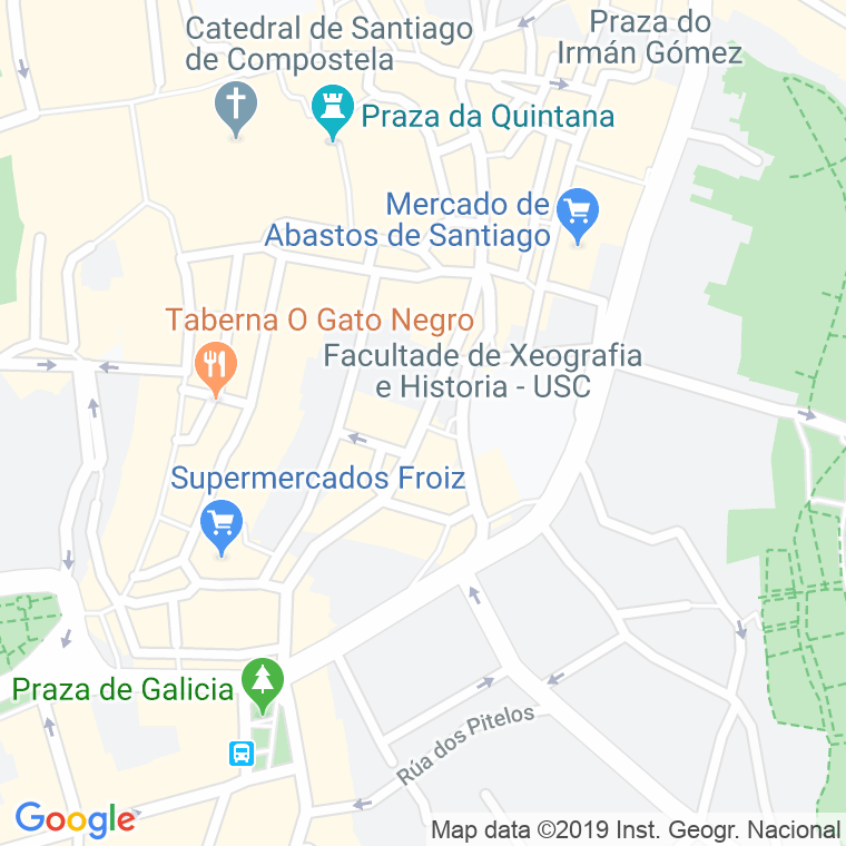 Código Postal calle Caldeireria   (Impares Del 1 Al 23)  (Pares Del 2 Al 26) en Santiago de Compostela