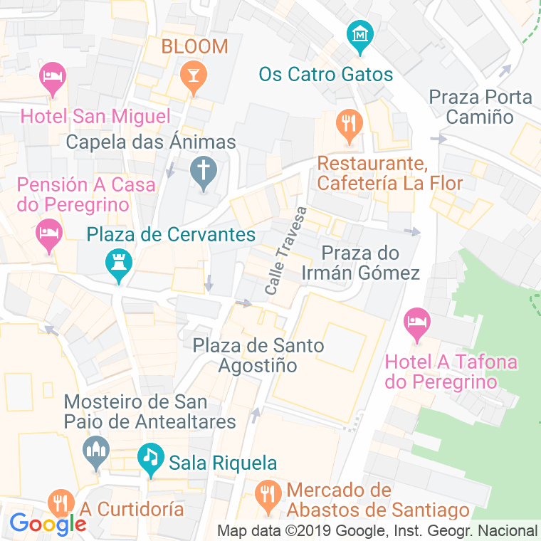 Código Postal calle Curro Da Parra en Santiago de Compostela