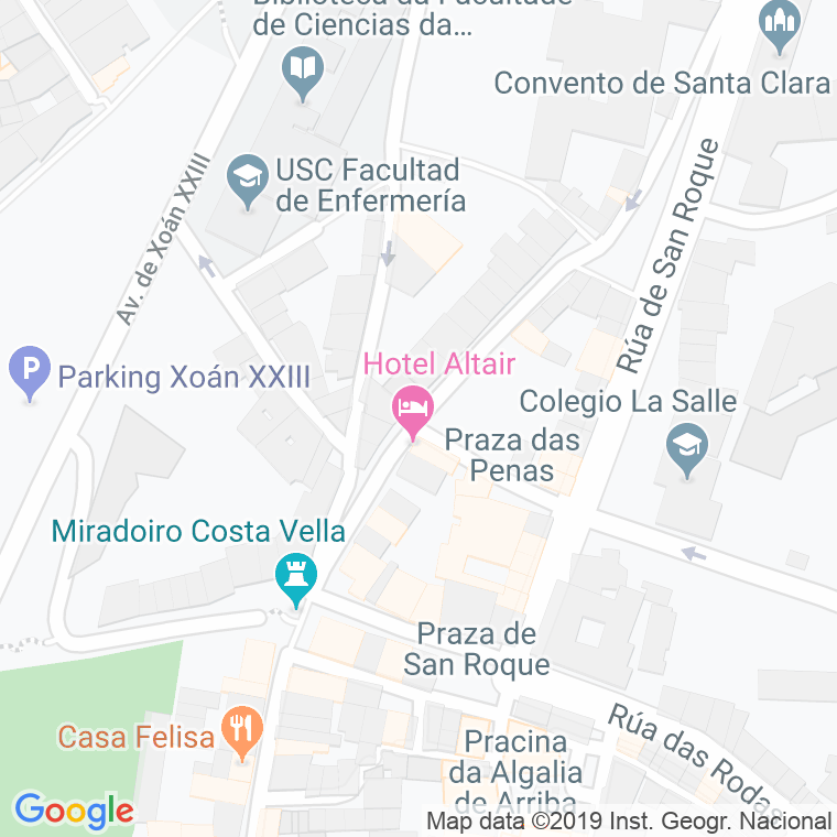 Código Postal calle Loureiros, Dos en Santiago de Compostela