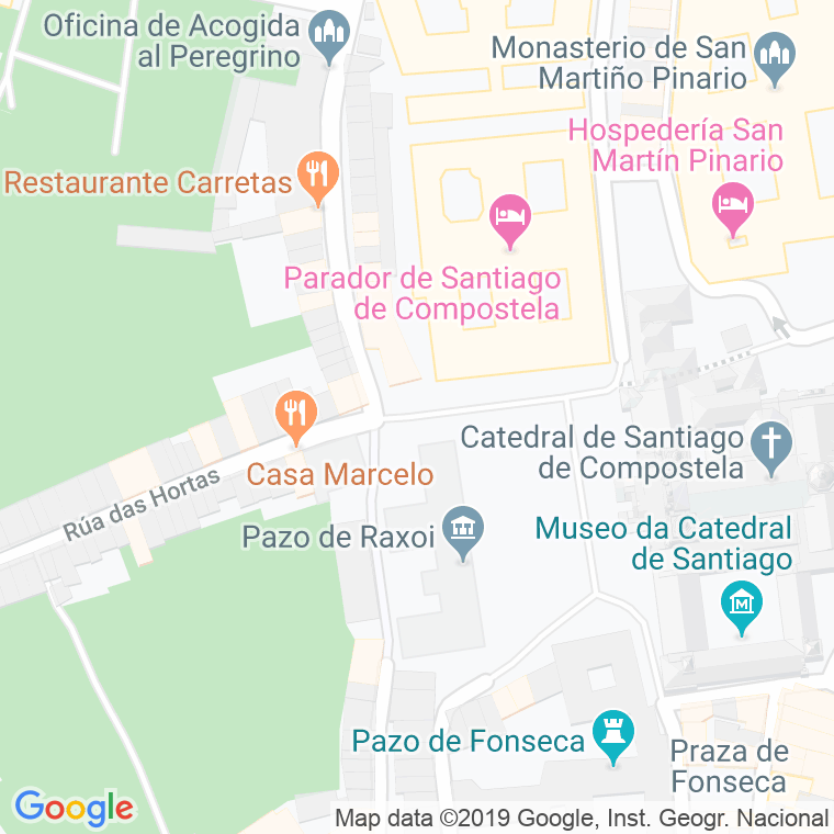 Código Postal calle Costa Do Cristo en Santiago de Compostela