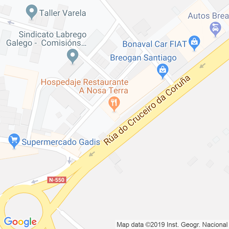 Código Postal calle Cruceiro Da Coruña, Do en Santiago de Compostela