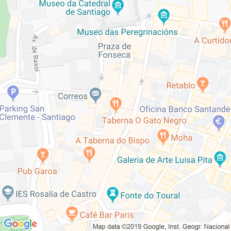 Código Postal calle Gato, Do, ruela en Santiago de Compostela