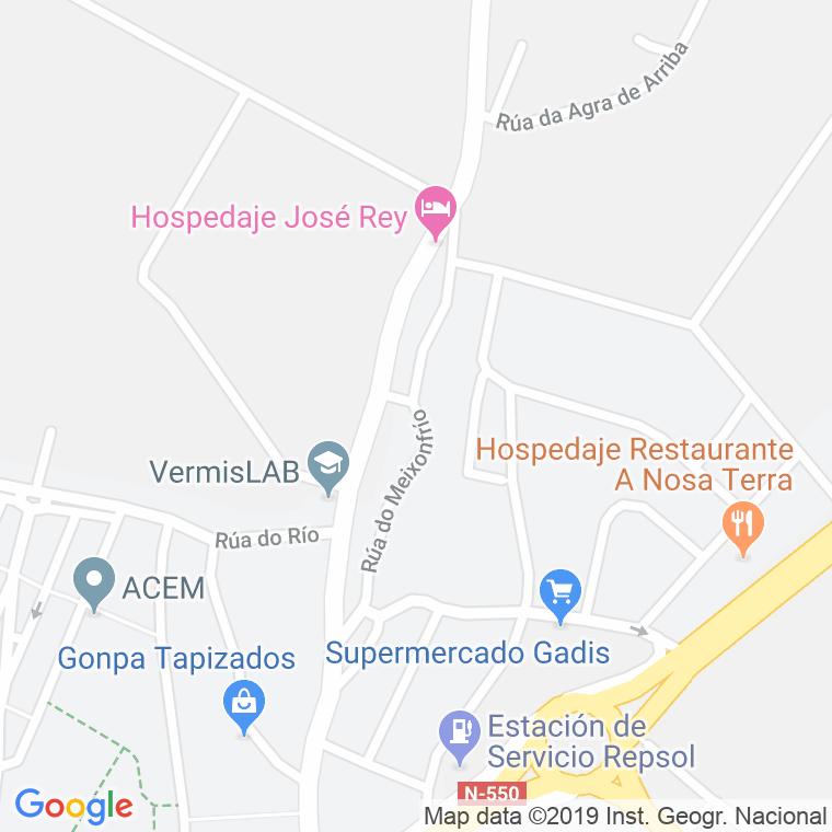 Código Postal calle Meixonfrio en Santiago de Compostela