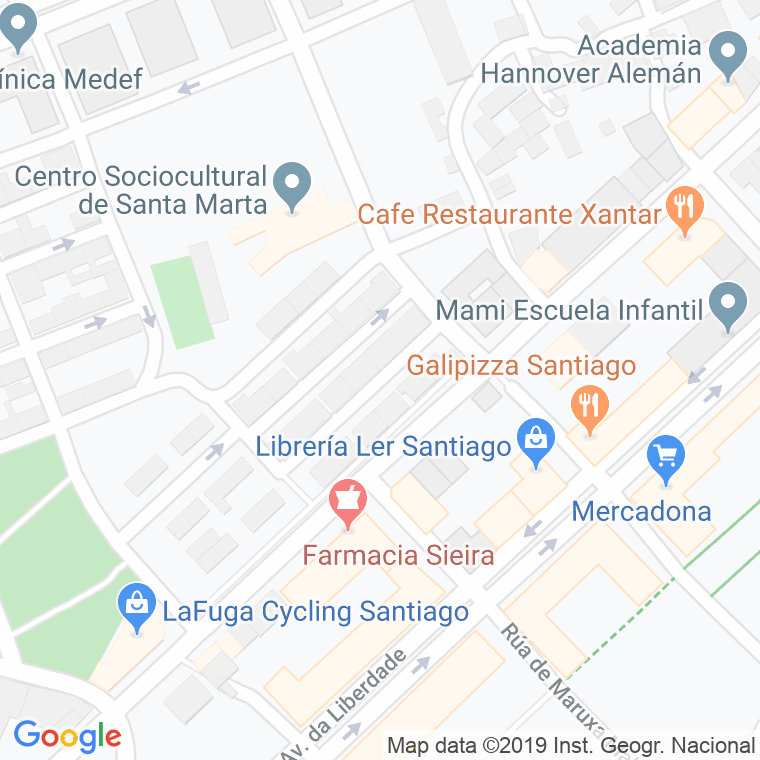 Código Postal calle Juan Uria Riu, De en Santiago de Compostela