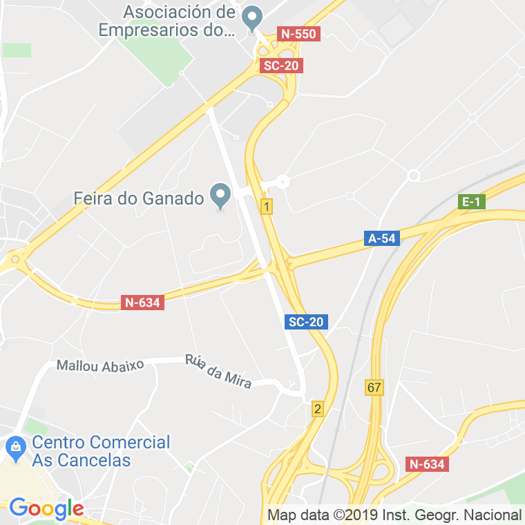 Código Postal calle Amio en Santiago de Compostela