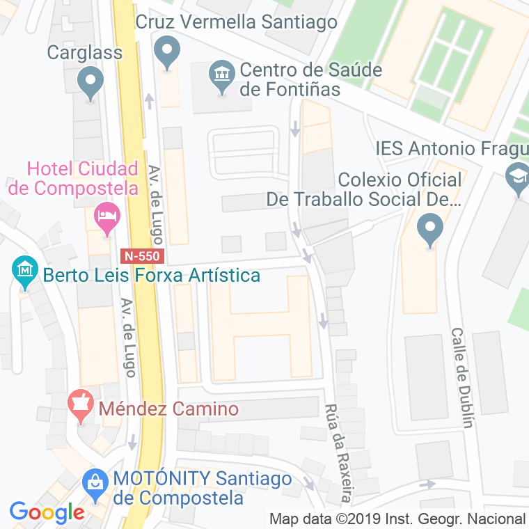 Código Postal calle Astorga en Santiago de Compostela