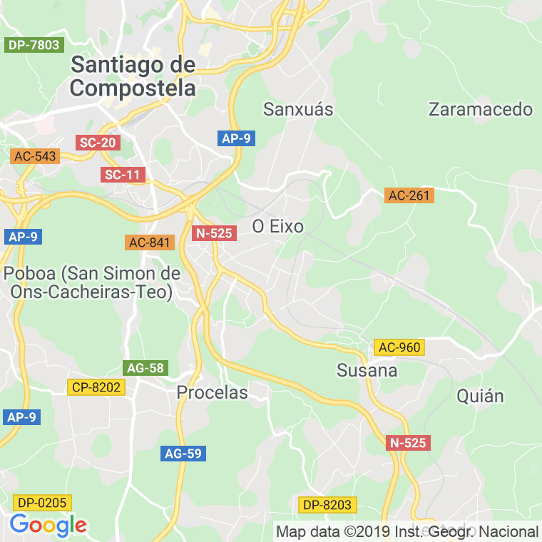 Código Postal de Cañaceiras en Coruña