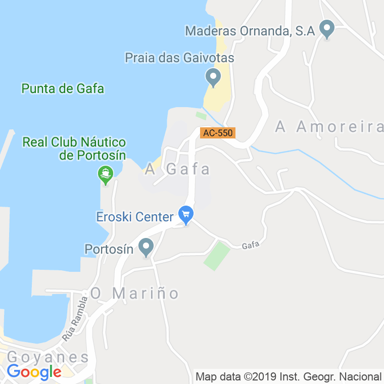 Código Postal de Gafa en Coruña