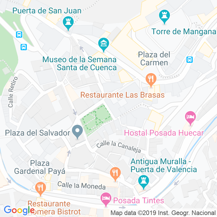 Código Postal calle Capellan Moreno en Cuenca