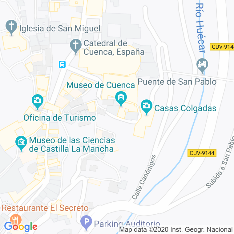 Código Postal calle Ciudad De Ronda, plaza en Cuenca