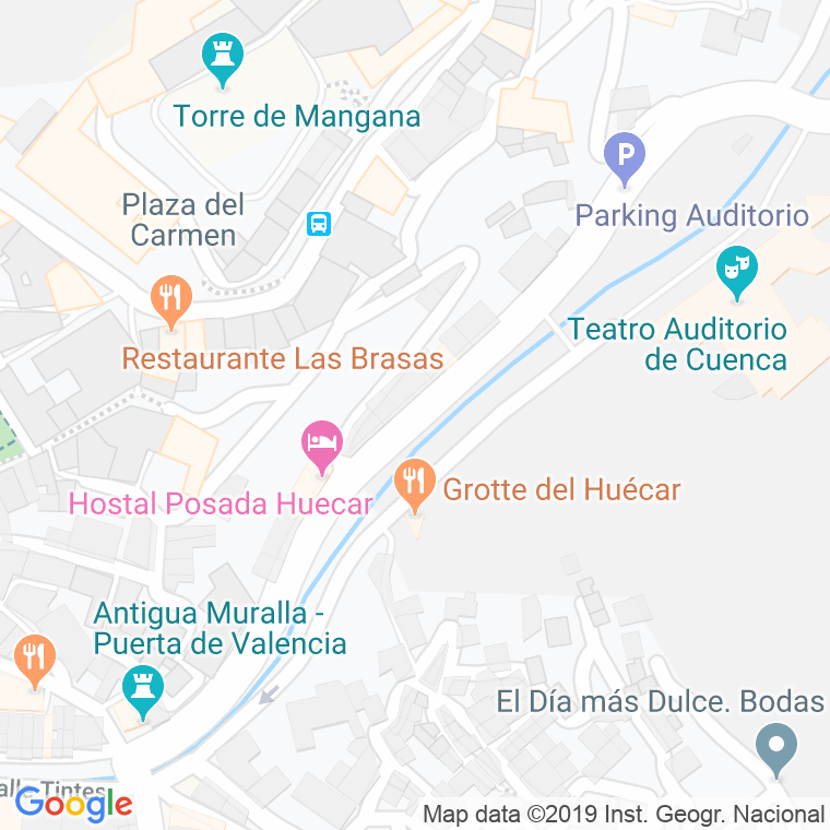 Código Postal calle Hoz Del Huecar en Cuenca