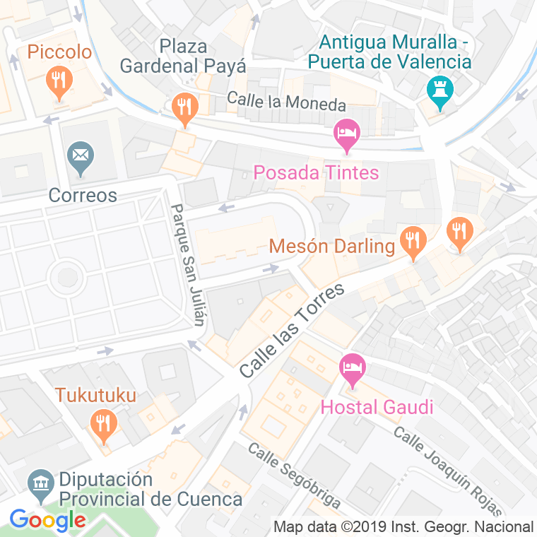 Código Postal calle Maestro Pradas en Cuenca