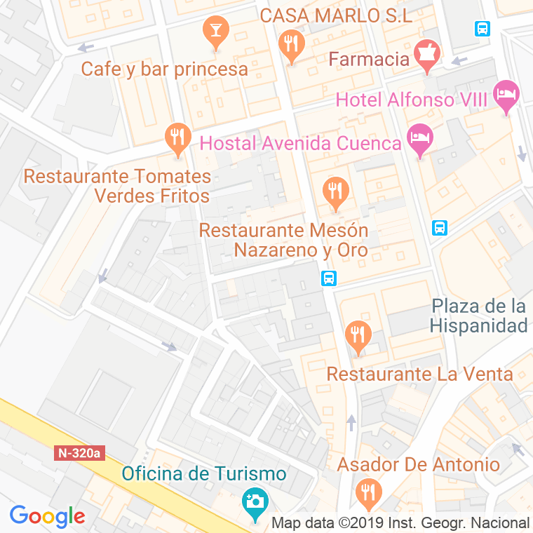 Código Postal calle Anton Martin en Cuenca