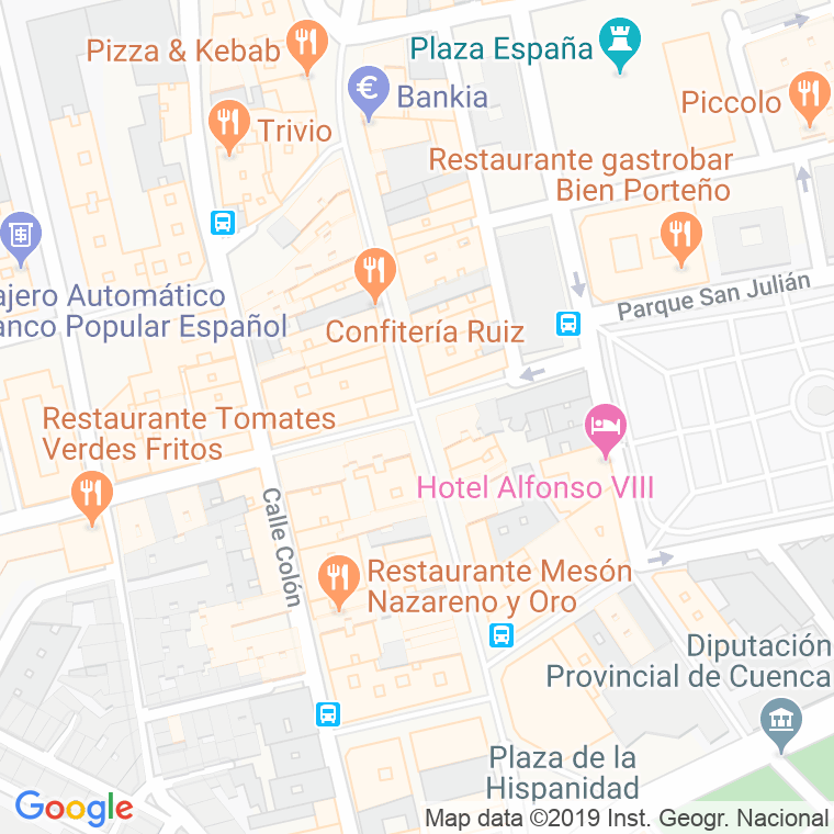 Código Postal calle Carreteria en Cuenca
