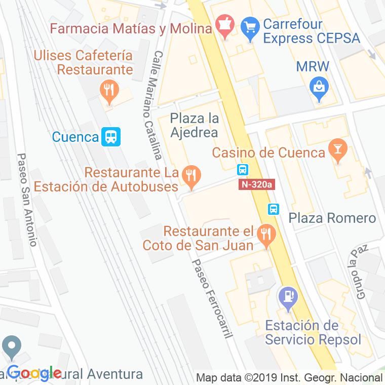 Código Postal calle Ajedrea, plaza en Cuenca