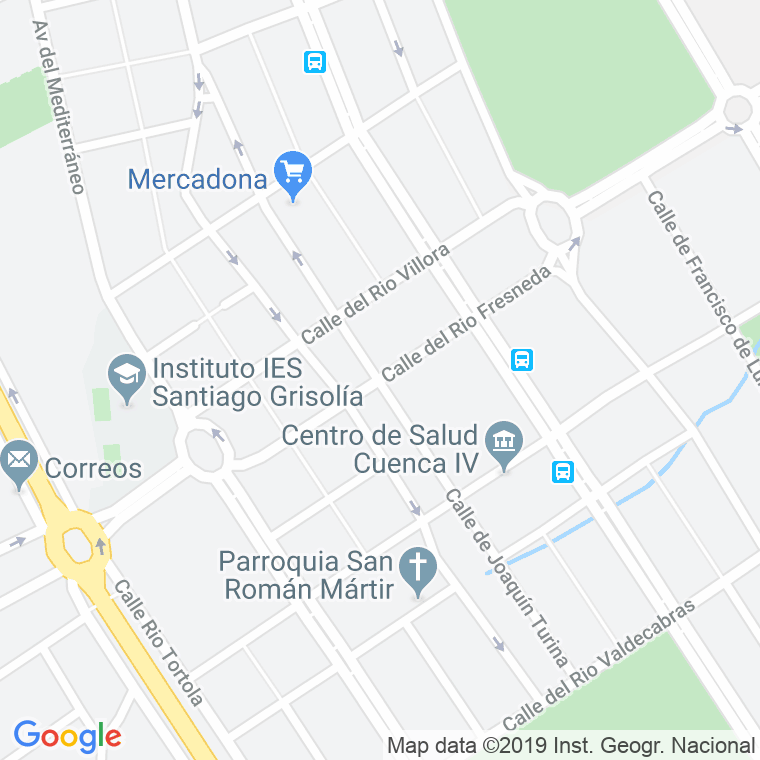 Código Postal calle Joaquin Turina en Cuenca