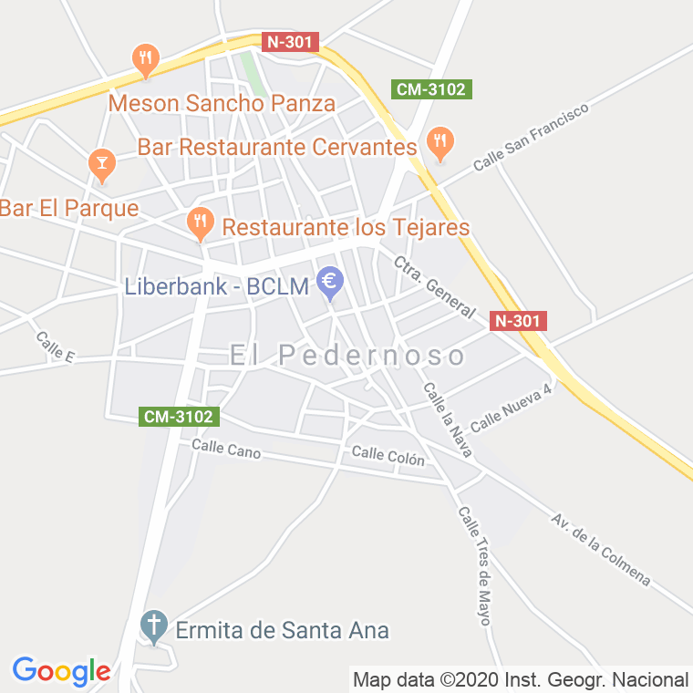 Código Postal de Pedernoso, El en Cuenca